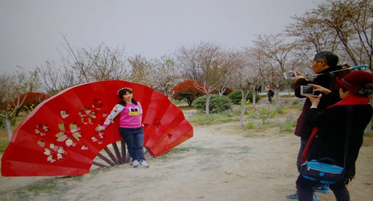 安徽雕塑江蘇櫻花園雕塑景觀小品 華派雕塑制作